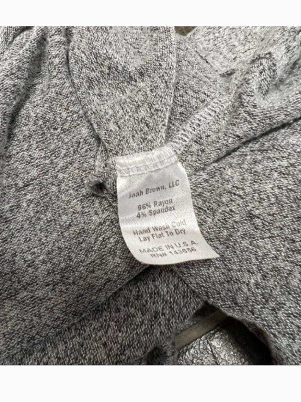 Joah Brown Womens Oversized Long Sleeve Top in Grey One Size - Picture 9 of 12
